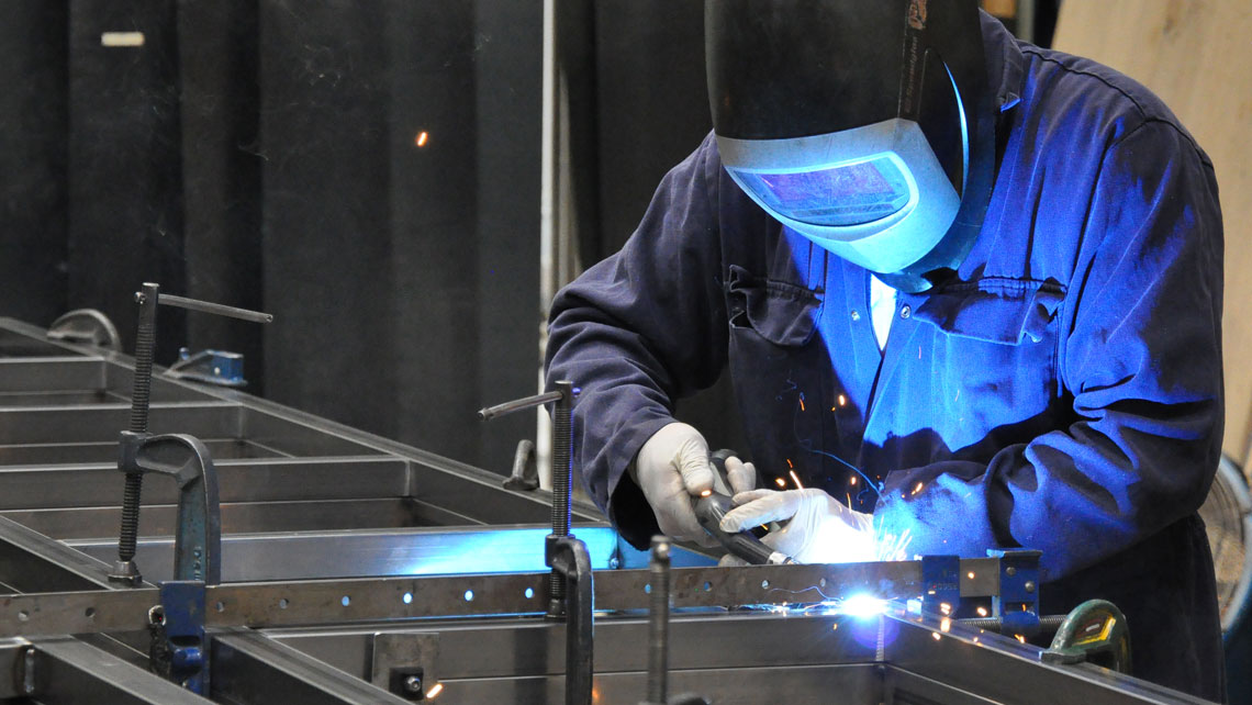 Welding at Cardiff Theatrical Services